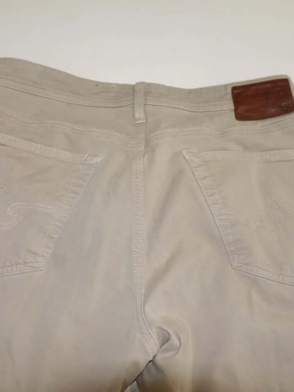 AG Adriano Goldschmied Men's The Graduate Tailored Leg Jeans Size 34 x 32 Beige